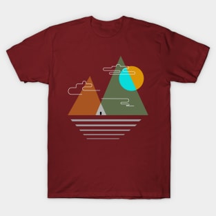 Camping in the mountains Tea Hobby Holiday Freetime T-Shirt